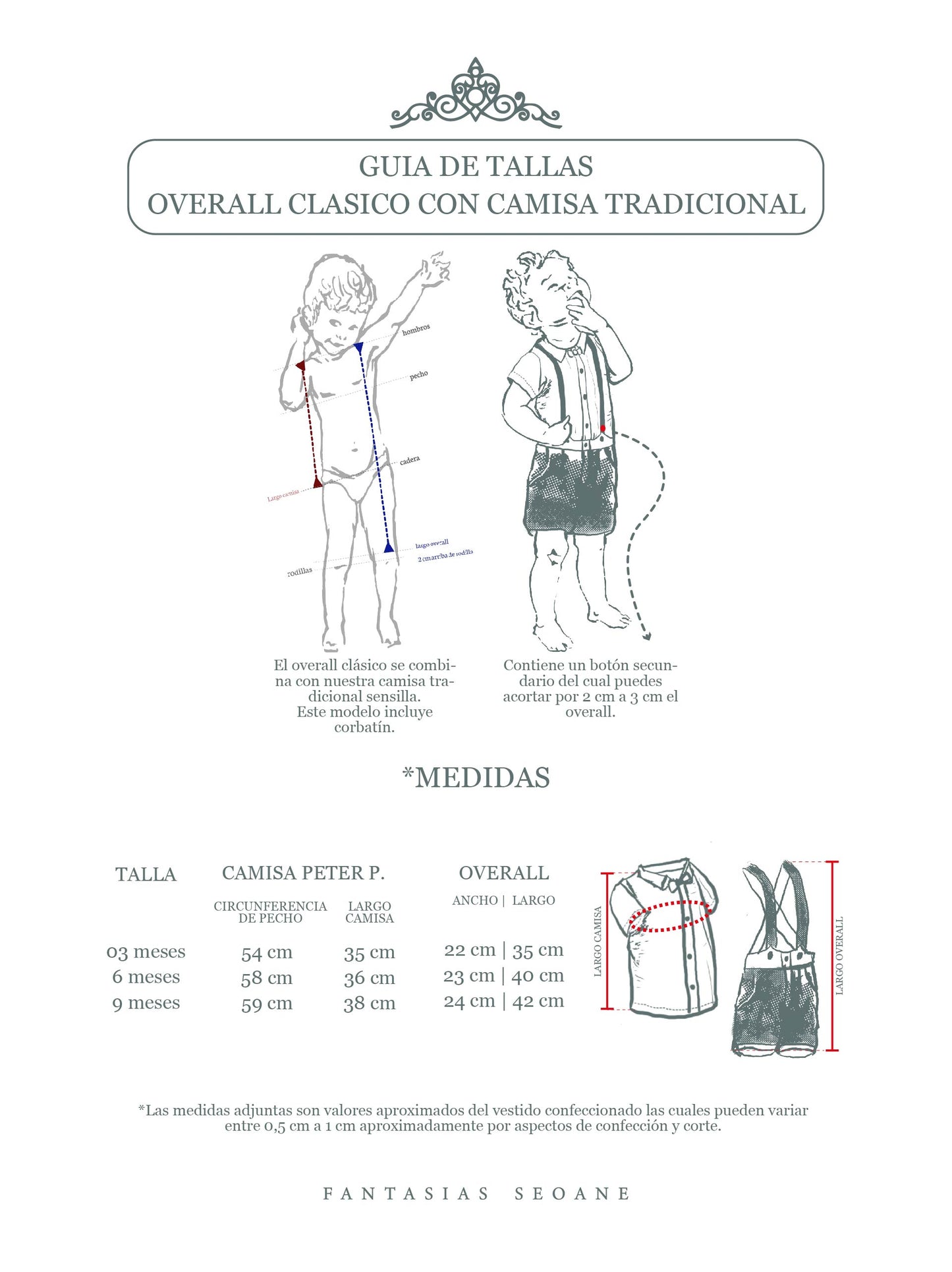 Overall clásico con camisa tradicional