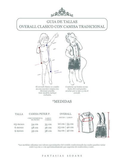 Overall clásico con camisa tradicional