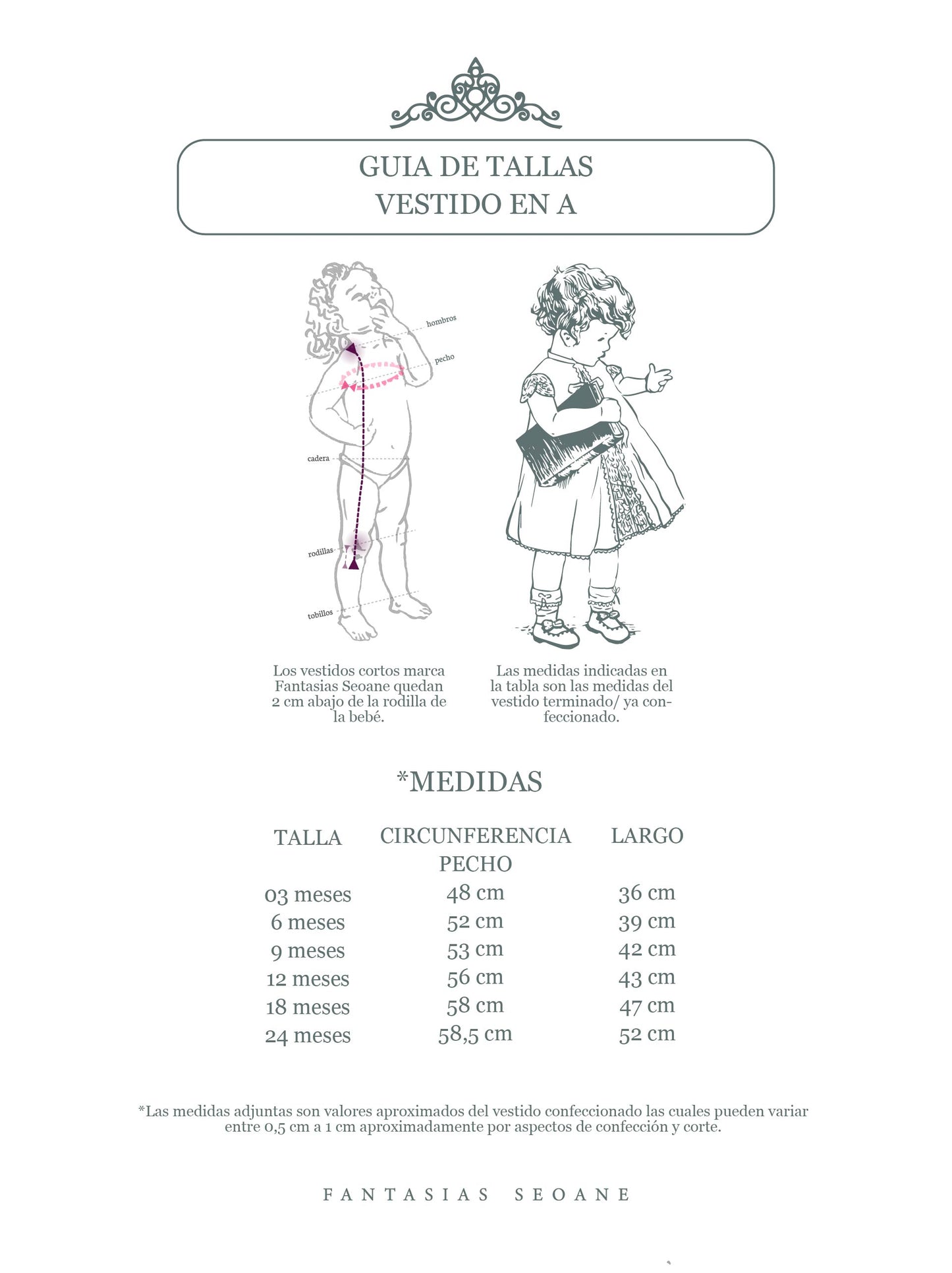 Vestido en A con tira bordada cinta blanca