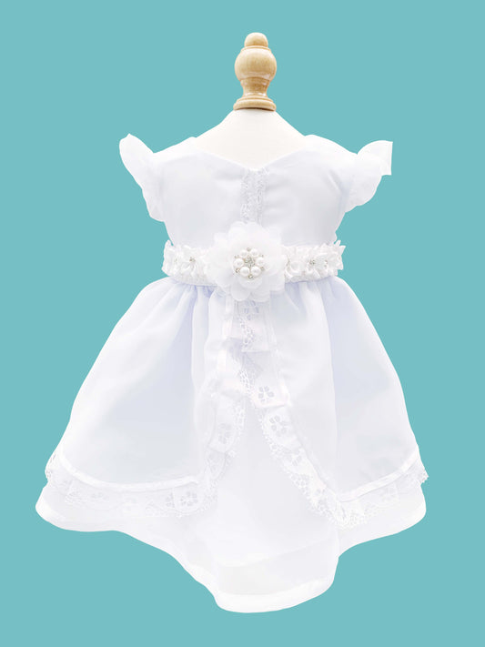 Vestido 3 piezas corte de princesa + cinturón + calzoncito. Colección Ángel de la guarda Estilo 2