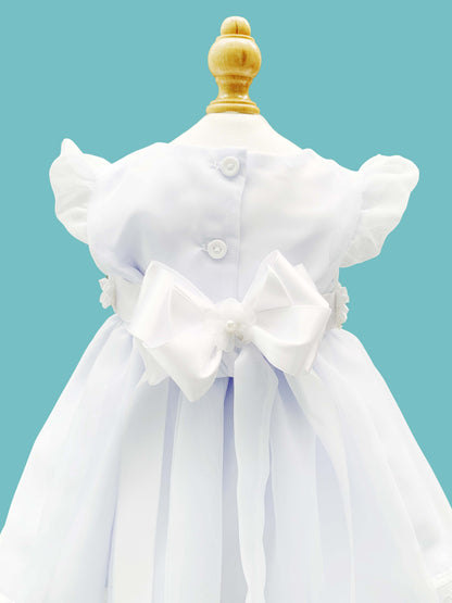 Vestido 3 piezas corte de princesa + cinturón + calzoncito. Colección Ángel de la guarda Estilo 2
