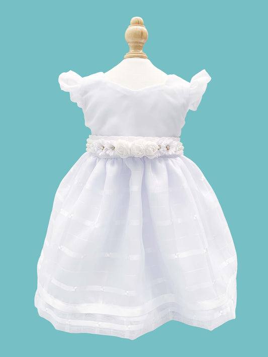Vestido 3 piezas desmangado con diseño de patrones falda + cinturón + calzoncito. Colección Ángel de la guarda Estilo 3