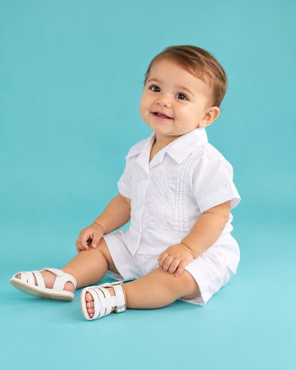 Guayabera para Bautizo polo estilo en pantalón o short