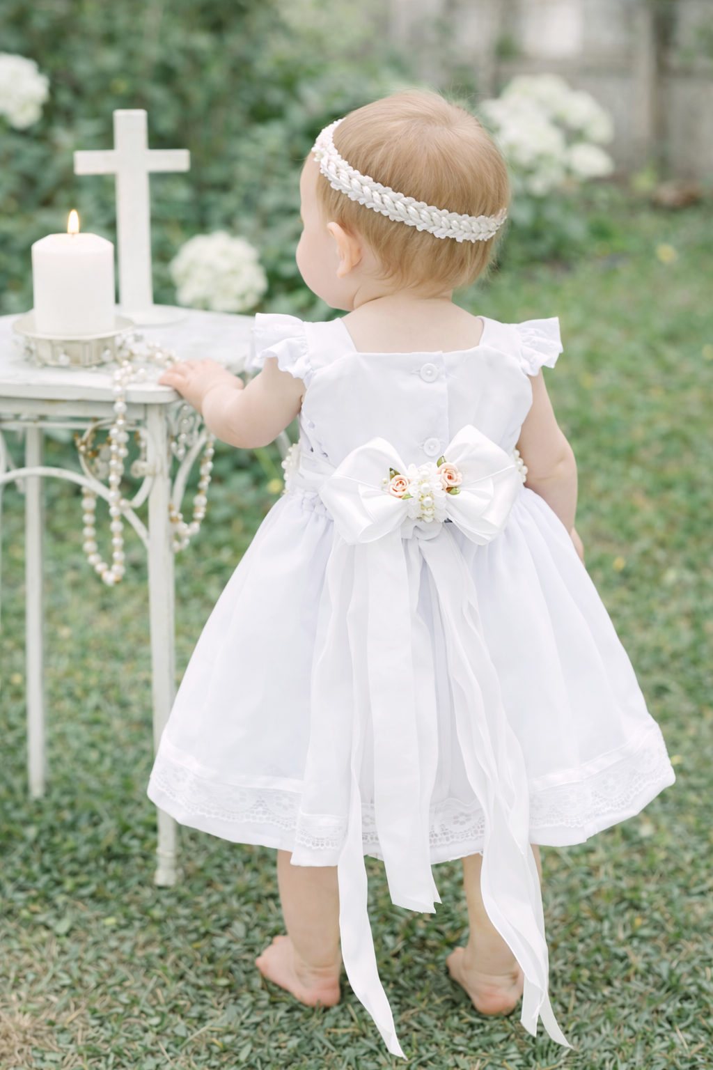 Set de Vestido 3 piezas con tirante grueso vuelito + cinturón + calzoncito. Colección palo rosa Estilo 1