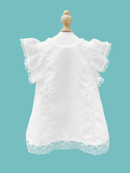 60%OFF Vestido en A vuelos blanco