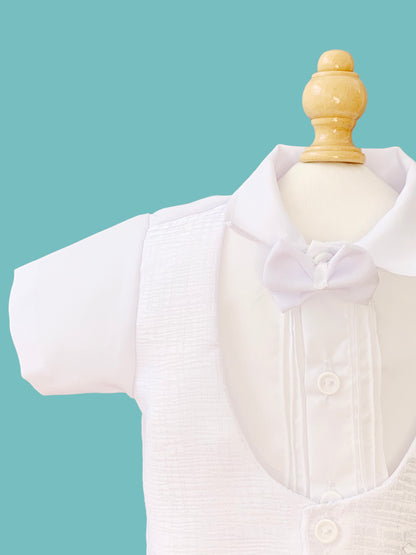 Traje tradicional 3 piezas labrado piel de elefante bordado cruz estilo short