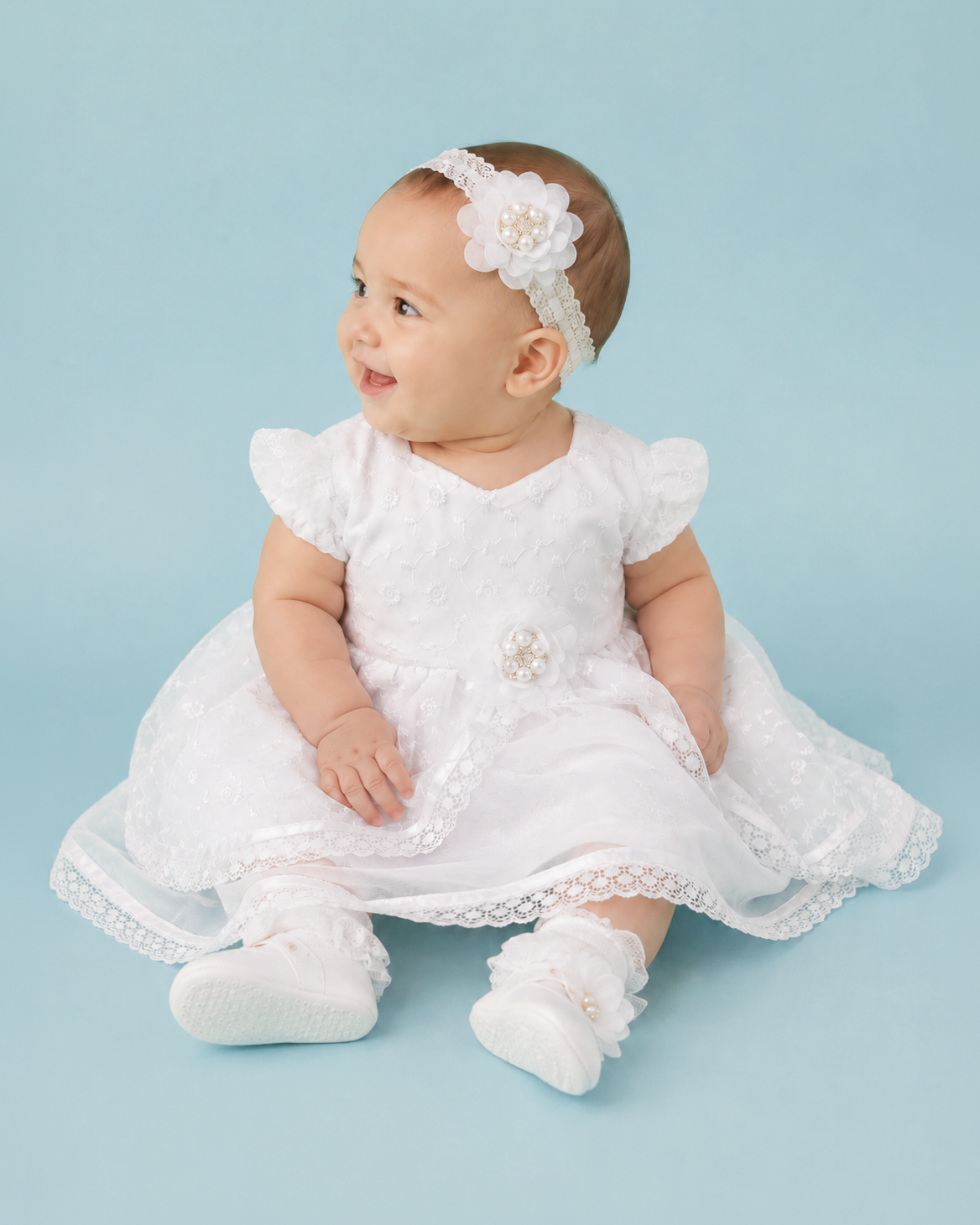 Vestido labrado corte de princesa