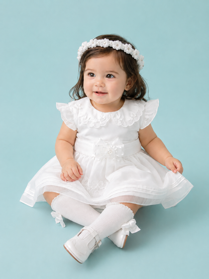 Vestidos Vintage de cuellito desmangado