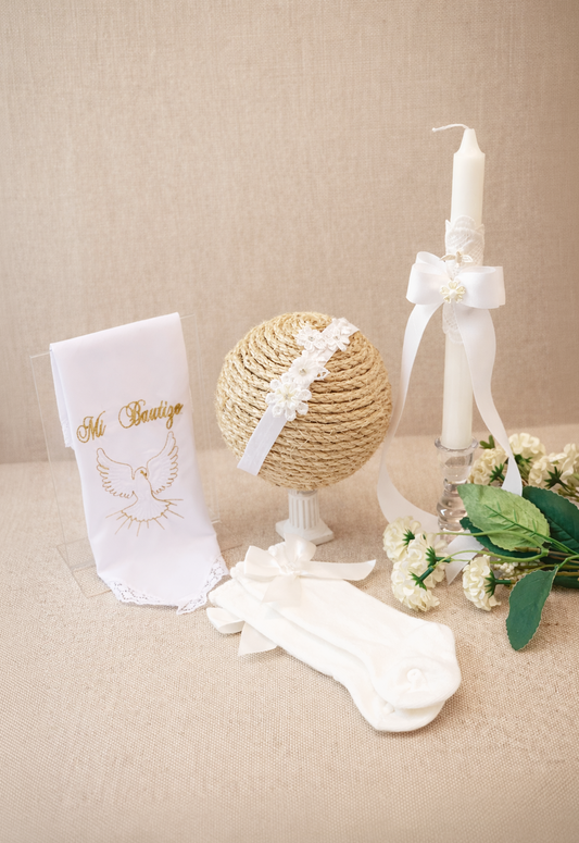 Paquete Set bautismal Espíritu Santo Modelo 7