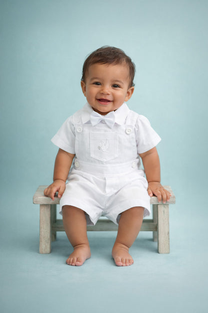 Overall 3 piezas peto piel de elefante estilo short