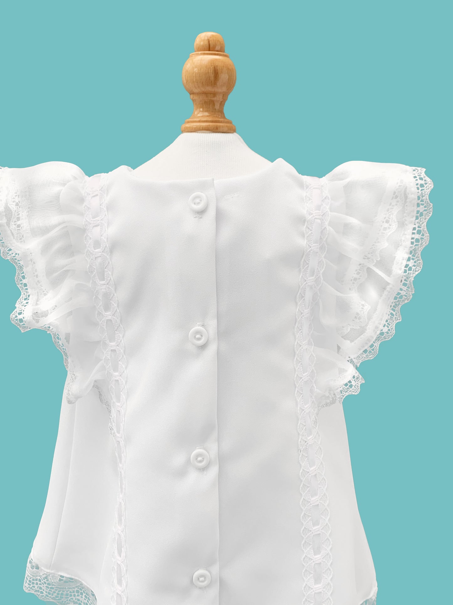 60%OFF Vestido en A vuelos blanco