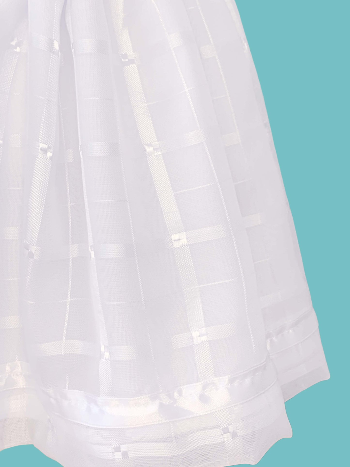 Vestido desmangado con detalle mini rosa falda cuadriculada