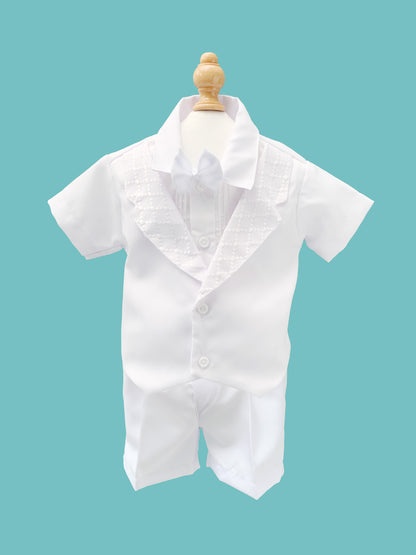 30%OFF Traje tradicional 3 piezas solapa rombos estilo pantalón o short