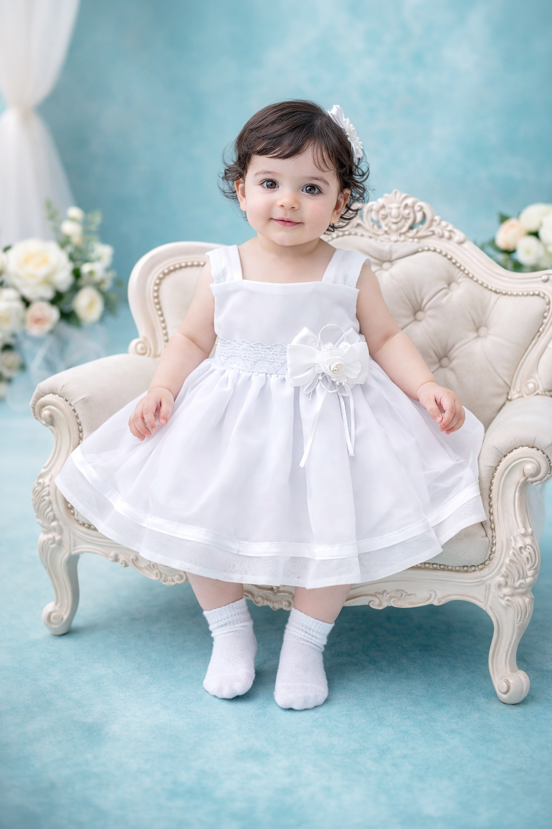 Vestido con tirante grueso