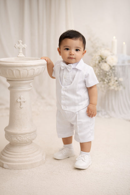 10%OFF Traje tradicional 3 piezas patrones lineales estilo pantalón o short