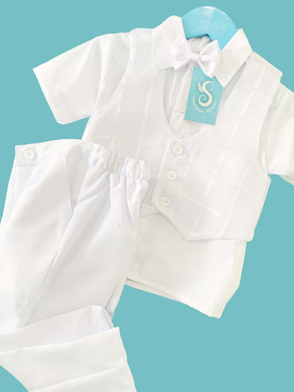 OFERTA TIENDA EN LINEA Traje con chaleco cuadriculado estilo pantalón