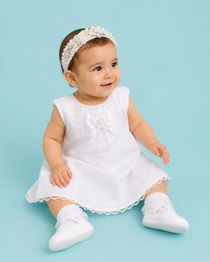 OFERTA SOLO TIENDA LINEA Vestido corte en A labrado