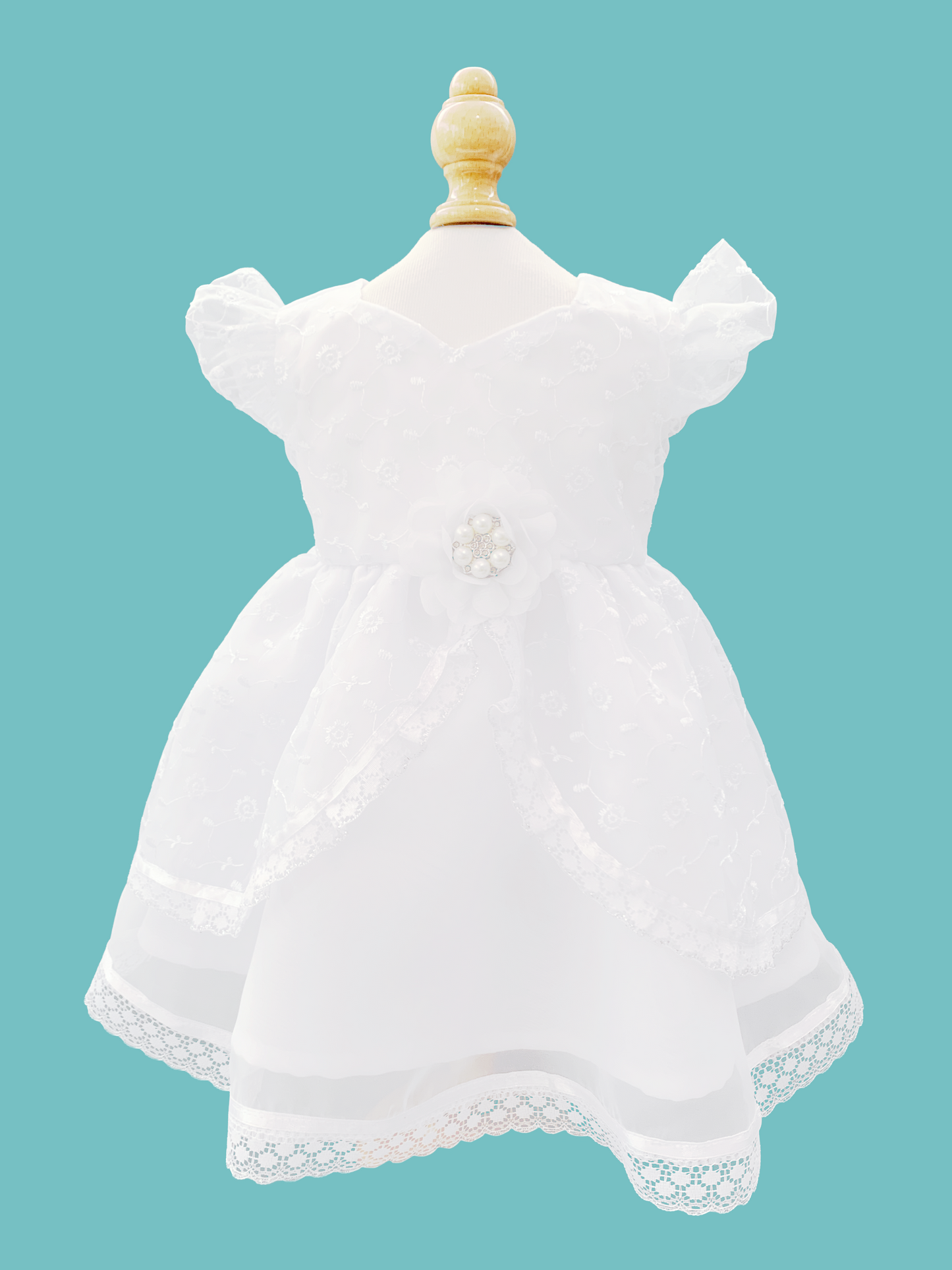 Vestido labrado corte de princesa