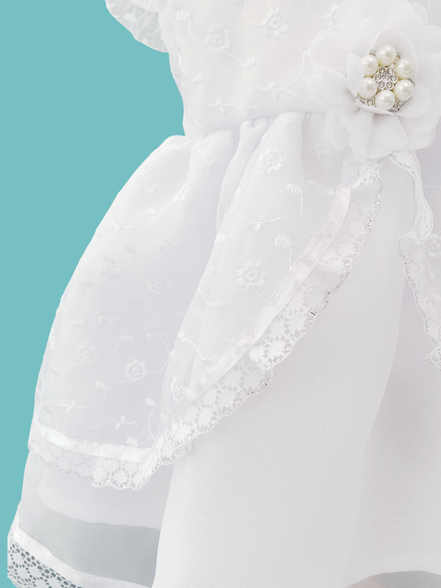Vestido labrado corte de princesa