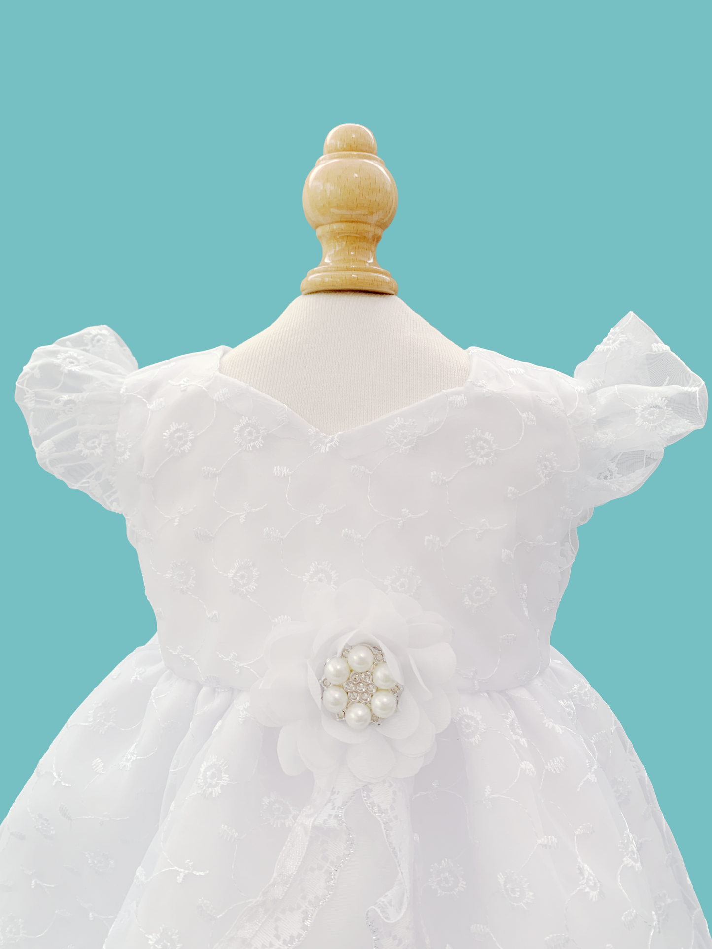 Vestido labrado corte de princesa
